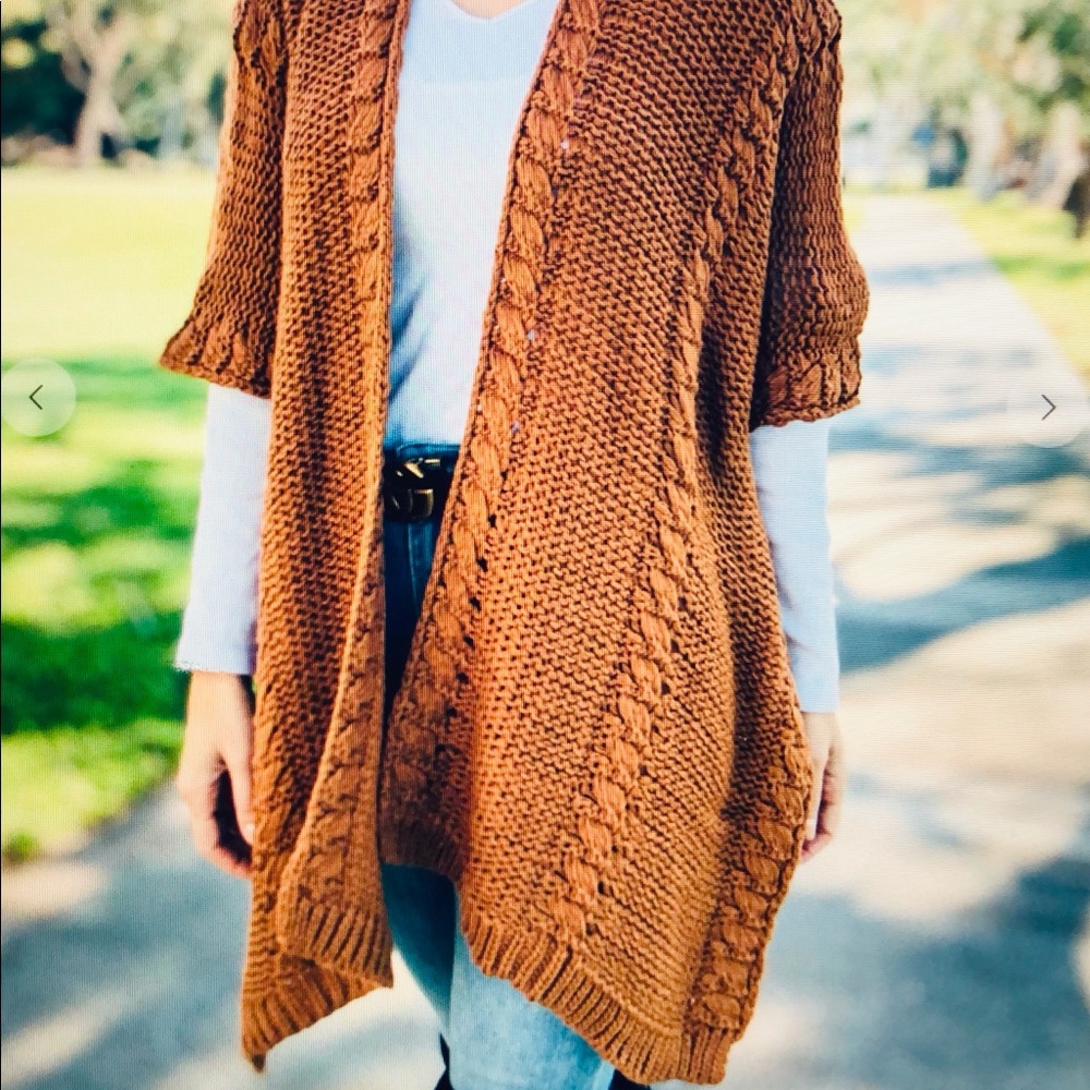 Knit Cardigan Vest